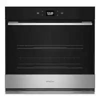 Whirlpool - 30" Smart Built-In Single Electric Wall Oven with Air Fry - Stainless Steel - Front_Zoom