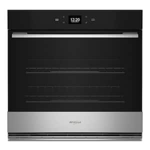 Whirlpool - 30 inch Smart Built-In Single Electric Wall Oven with Air Fry - Stainless Steel
