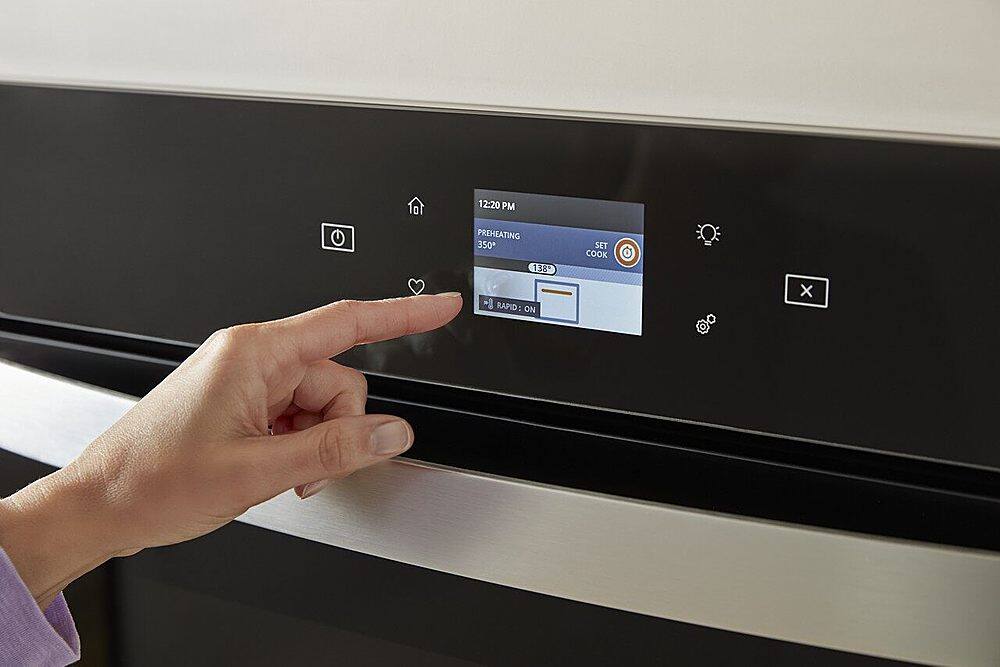 Alt View 13. Whirlpool - 30" Smart Built-In Single Electric Wall Oven with Air Fry - Stainless Steel.