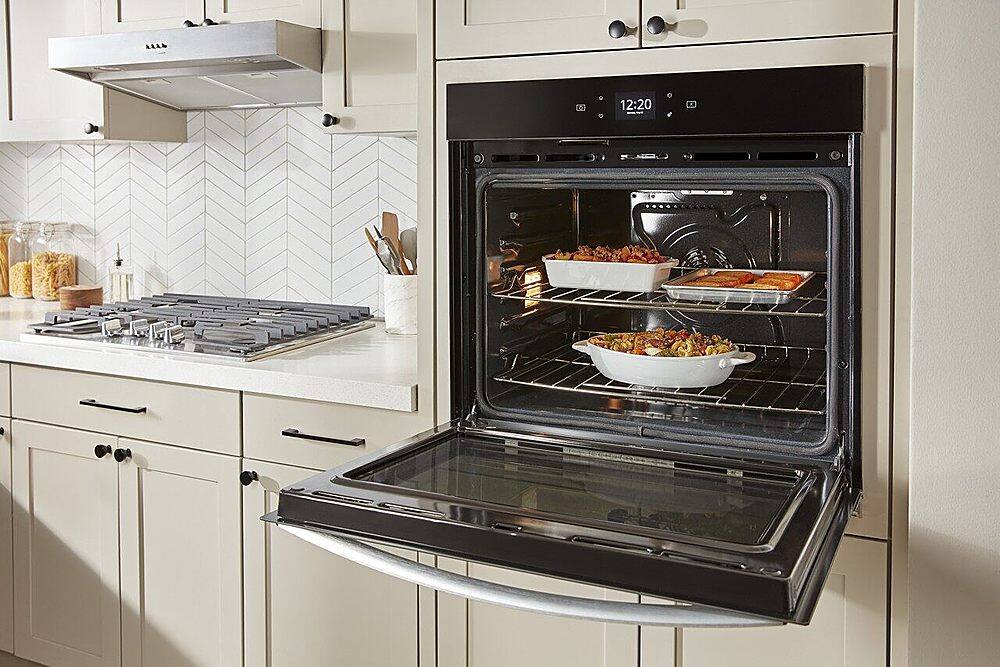 Alt View 18. Whirlpool - 30" Smart Built-In Single Electric Wall Oven with Air Fry - Stainless Steel.