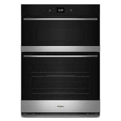 Whirlpool - 30" Smart Built-In Electric Combination Wall Oven with Air Fry - Stainless Steel - Front_Zoom