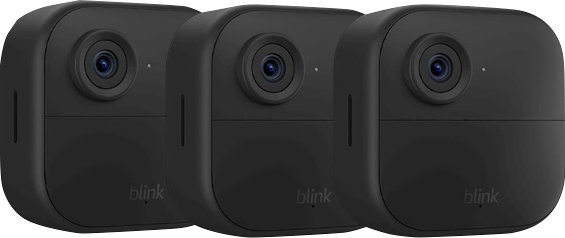 Blink_Outdoor (3rd Gen) 3 HD Camera System, 1 Outdoor, 1 Mini, 1 Doorbell,  1 Sync Module 2, 1 Savings Story 64GB USB Drive & Cleaning Cloth, Security,  Wireless 