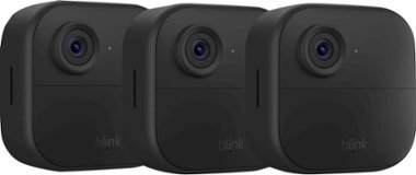 Blink - Outdoor 4 3-Camera Wireless 1080p Security System with Up to Two-year Battery Life - Black - Front_Zoom
