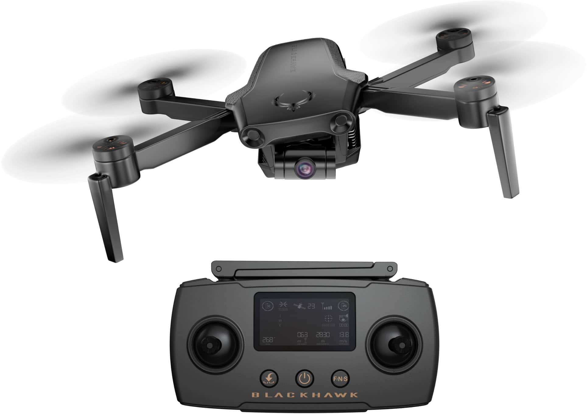 Front. EXO Drones - Mini Drone and Remote Control (Android and iOS compatible) - Gray.