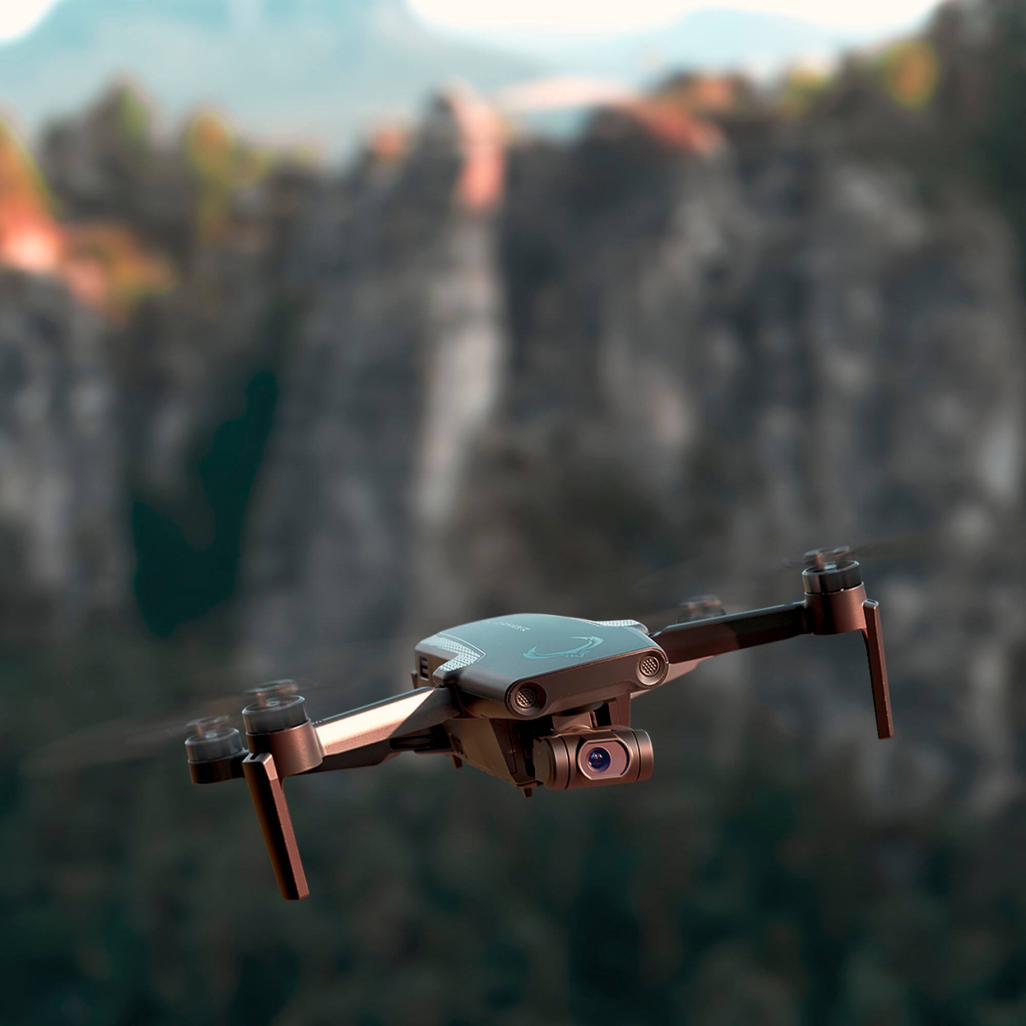 Alt View 13. EXO Drones - Mini Drone and Remote Control (Android and iOS compatible) - Gray.