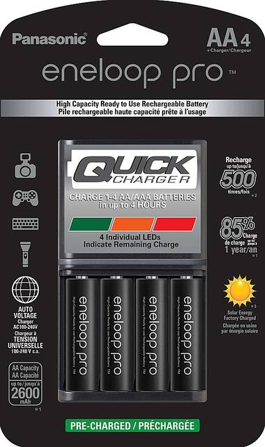 Rechargeable aa battery online kit