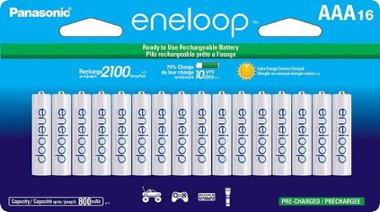 Panasonic - Eneloop Rechargeable AAA Batteries 16-Pack - Front_Zoom
