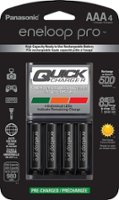 Panasonic - Eneloop Rechargeable AAA Batteries 4-Pack with Advanced 4 Hour Quick Battery Charger - Front_Zoom