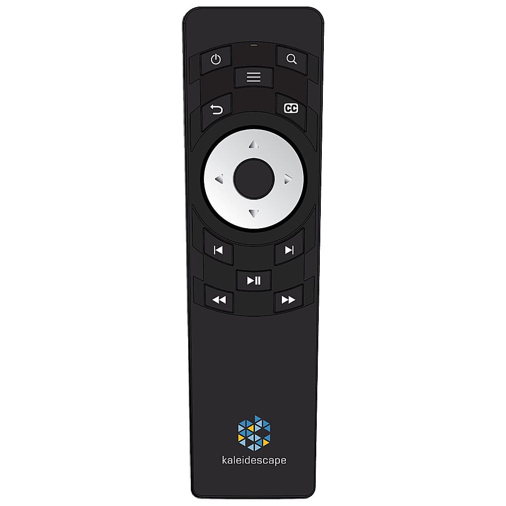 Front. Kaleidescape - Strato Remote Control - Black/Silver.