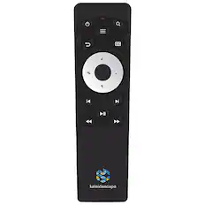 Front. Kaleidescape - Strato Remote Control - Black/Silver.