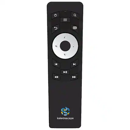 Front. Kaleidescape - Strato Remote Control - Black/Silver.
