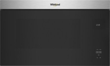 Whirlpool - 1.1 Cu. Ft. Over-the-Range Microwave with Flush Built-in Design - Stainless Steel - Angle_Zoom