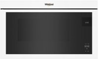 Whirlpool - 1.1 Cu. Ft. Over-the-Range Microwave with Flush Built-in Design - White - Front_Zoom
