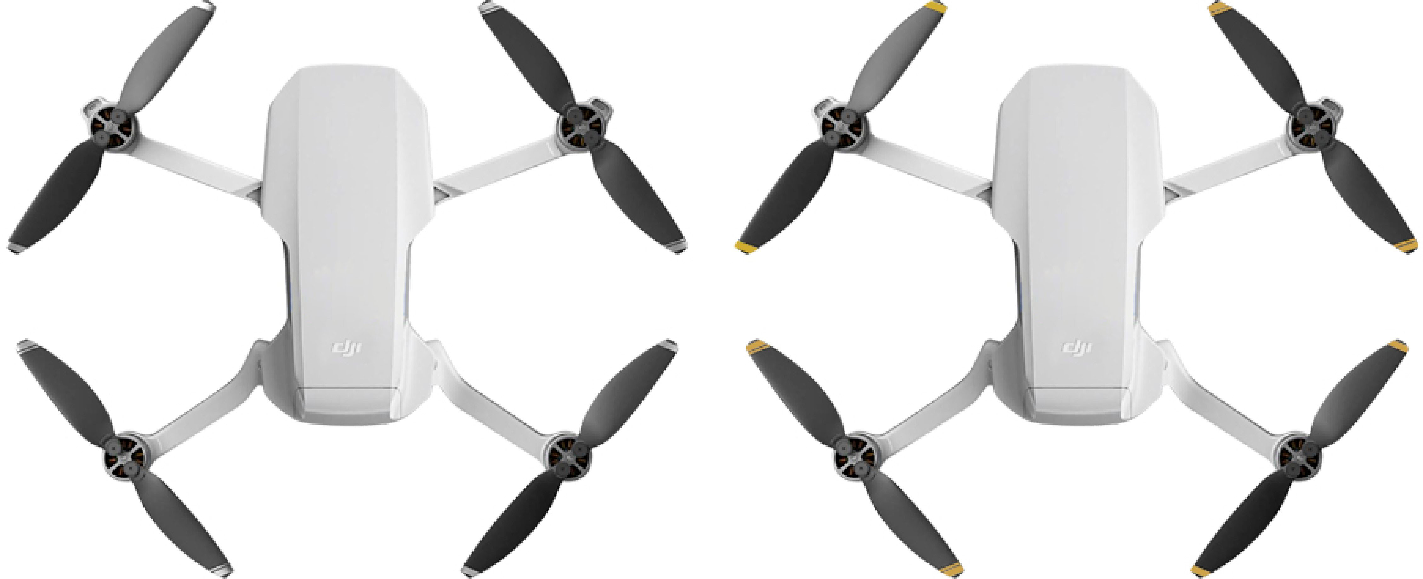 Angle View: Digipower - Foldable Propeller for DJI Mini 2 / Mini SE / Mini 2 SE (8-Count) - Black