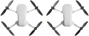 Digipower - Foldable Propeller for DJI Mini 2 / Mini SE / Mini 2 SE (8-Count) - Black - Angle_Zoom