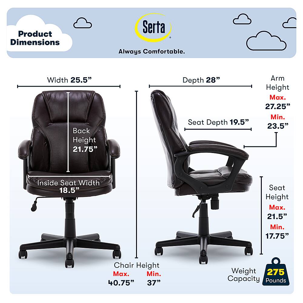 Serta manager's office online chair stores