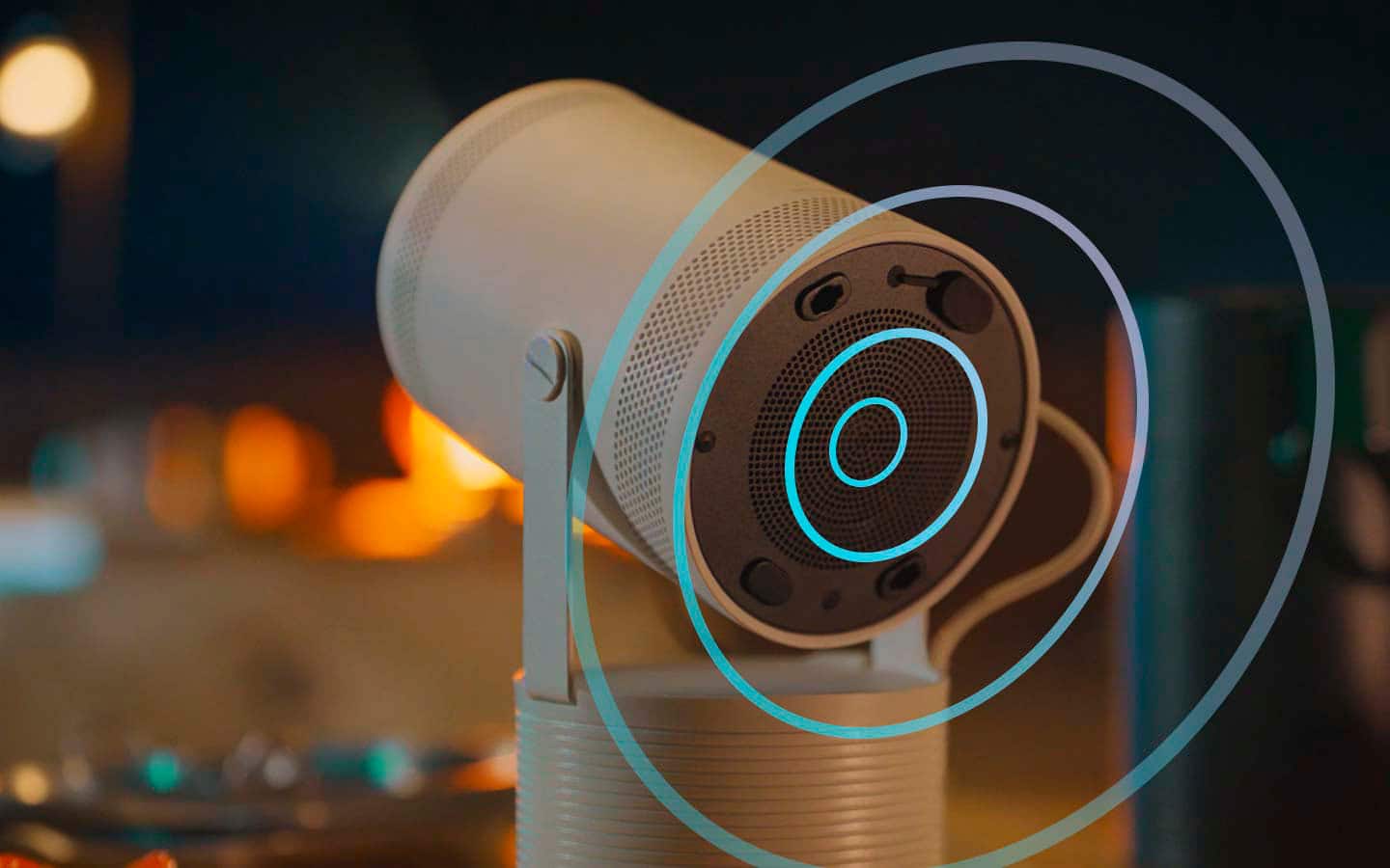 Alt View 20. Samsung - The Freestyle 2nd Gen with Gaming Hub FHD HDR Smart Portable Projector - White.