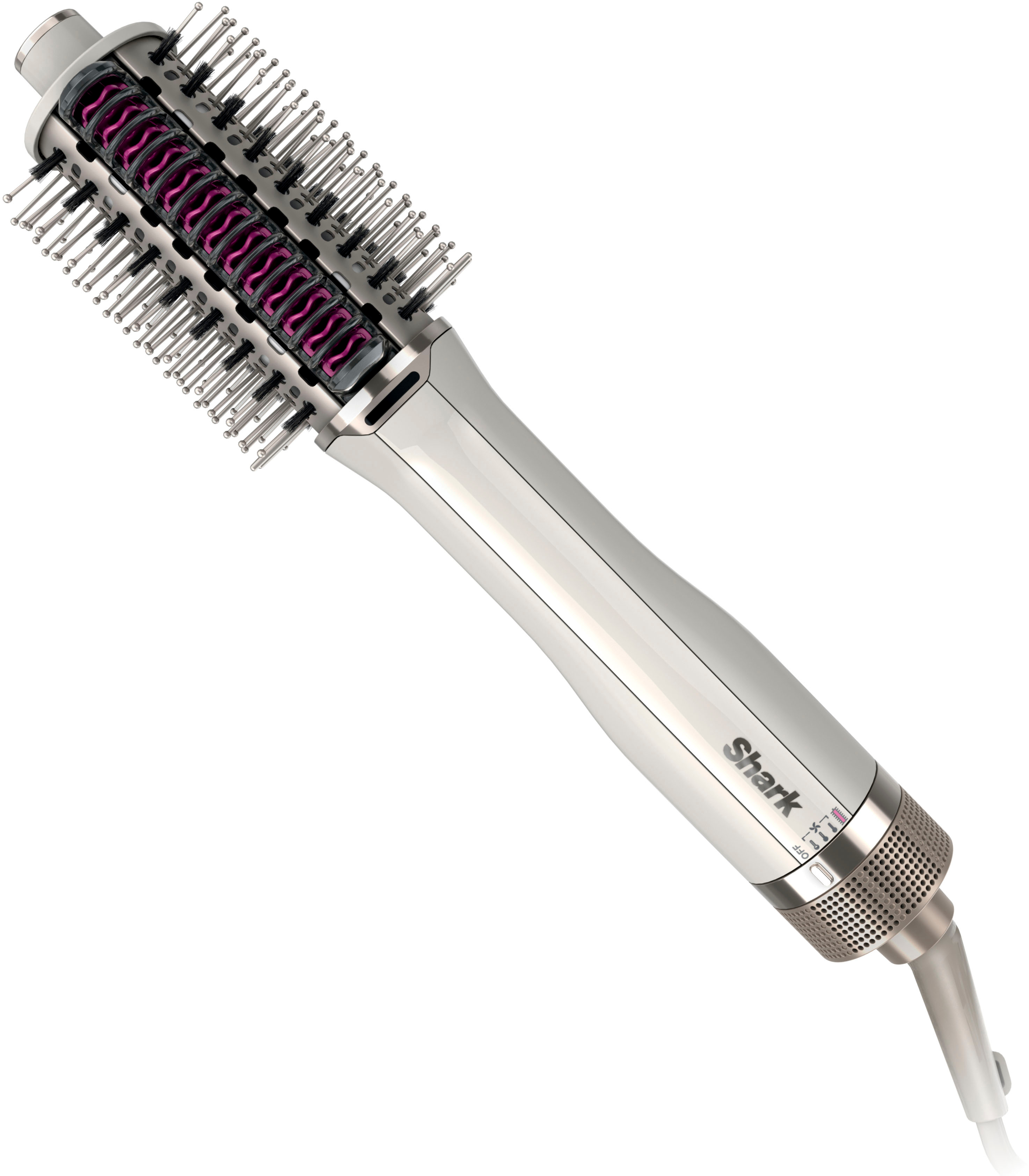 Shark™ IQ Styling Brush Auto Preset Attachment for HyperAIR Blow Dryers, Rotatable Hot Brush, Styling Tools, For Straight, Wavy, Curly, and Coily  Hair, Straight & Shiny Blowout