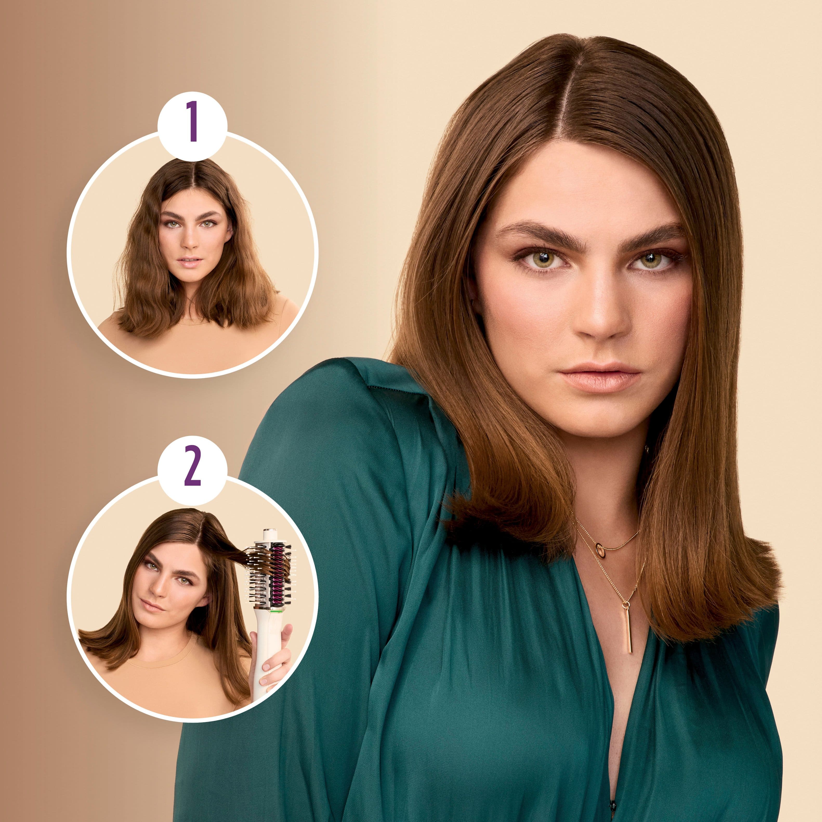 Alt View 13. Shark - SmoothStyle Heated Comb and Blow Dryer Brush, Dual Mode, For All Hair Types - Silk.