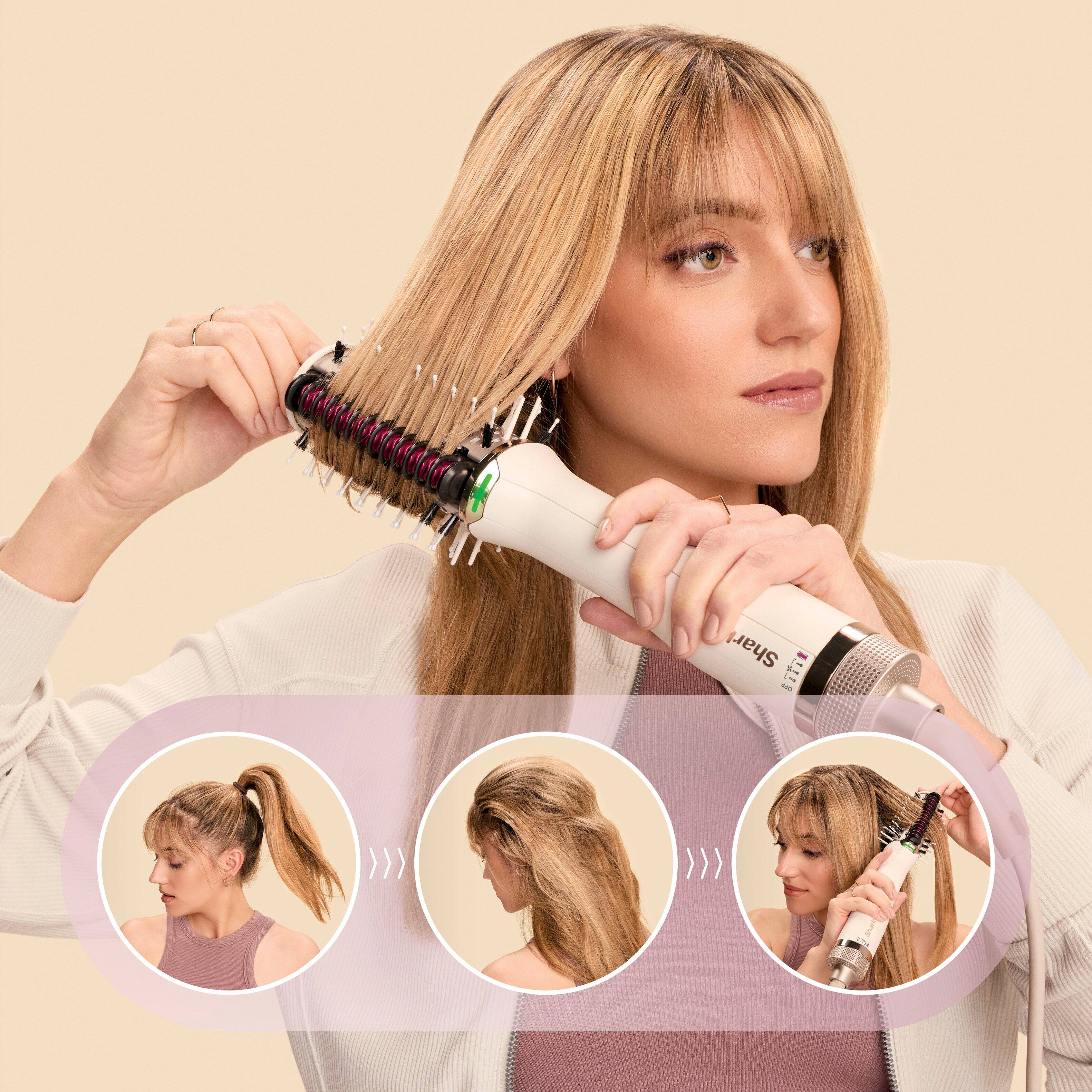 Smooth Ponytail Creases with the Heated Smoothing Comb.