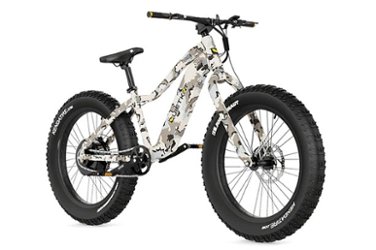 Pioneer 500w E-Bike w/ Maximum Operating Range of 38 Miles and w/ Maximum Speed of 20 MPH - Medium - QuietKat Camo - Front_Zoom