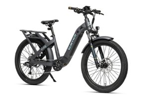 QuietKat - Villager 500w E-Bike w/ Maximum Operating Range of 38 Miles and w/ Maximum Speed of 20 MPH - Denim - Front_Zoom