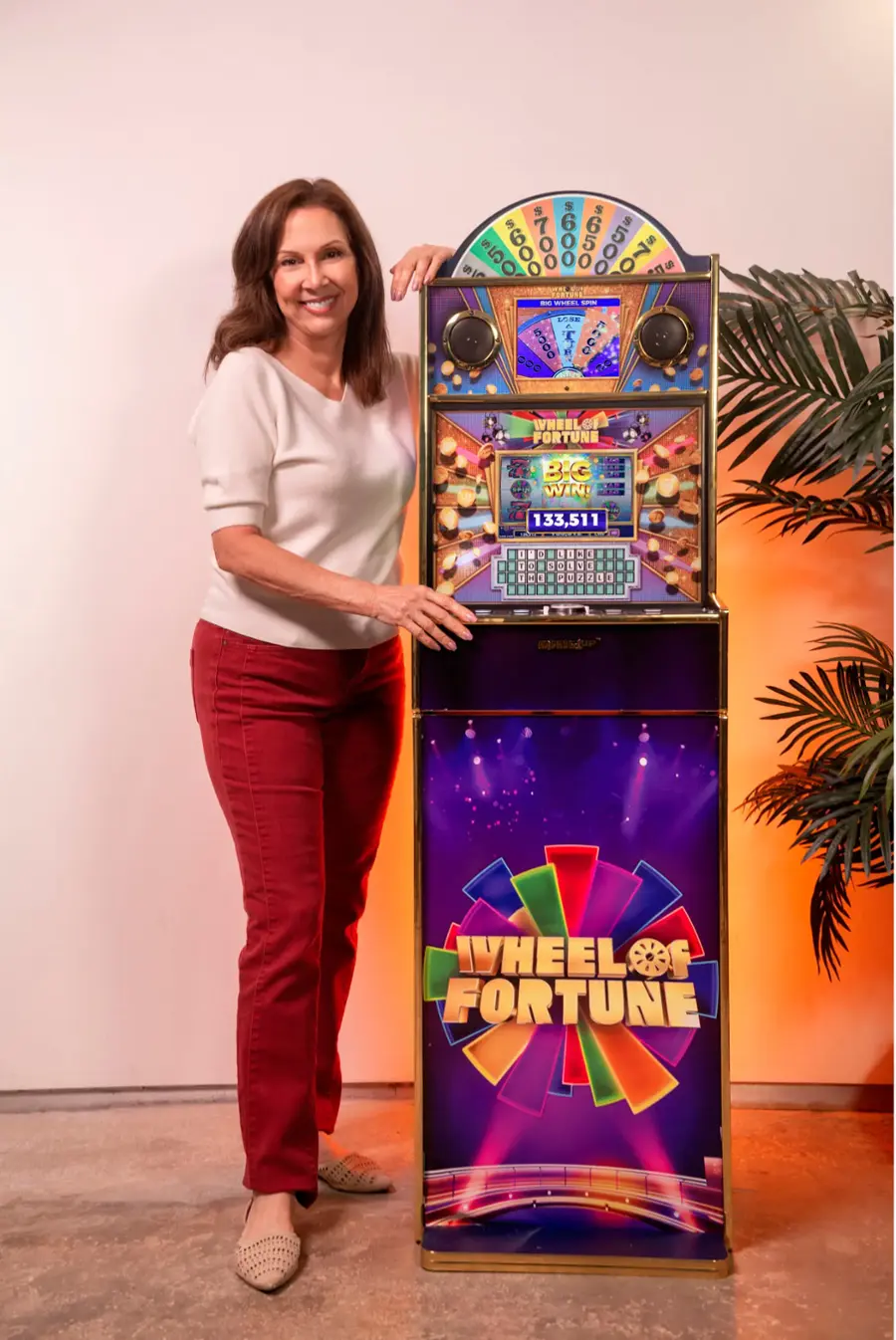 Alt View 14. Arcade1Up - Wheel of Fortune Casinocade Deluxe Arcade Game - purple.