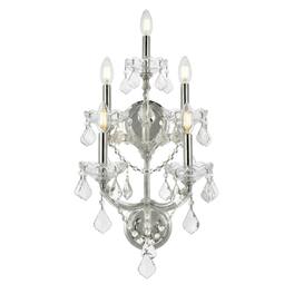 Elegant Lighting - Maria Theresa 5 light Wall Sconce Clear Royal Cut Crystal - Chrome