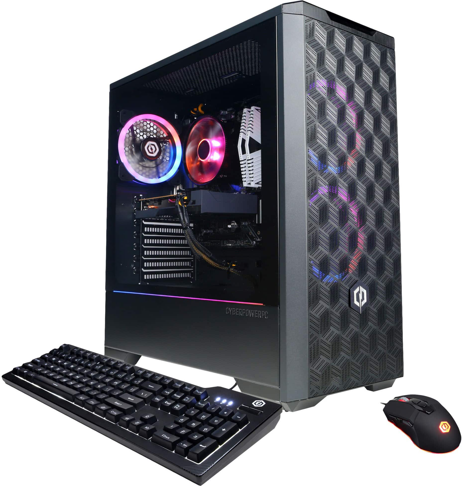 CyberPowerPC Gamer Master Gaming Desktop AMD Ryzen 7 5700 16GB Memory  NVIDIA GeForce RTX 4060 Ti 8GB 2TB SSD Black GMA5400BSTV9 - Best Buy