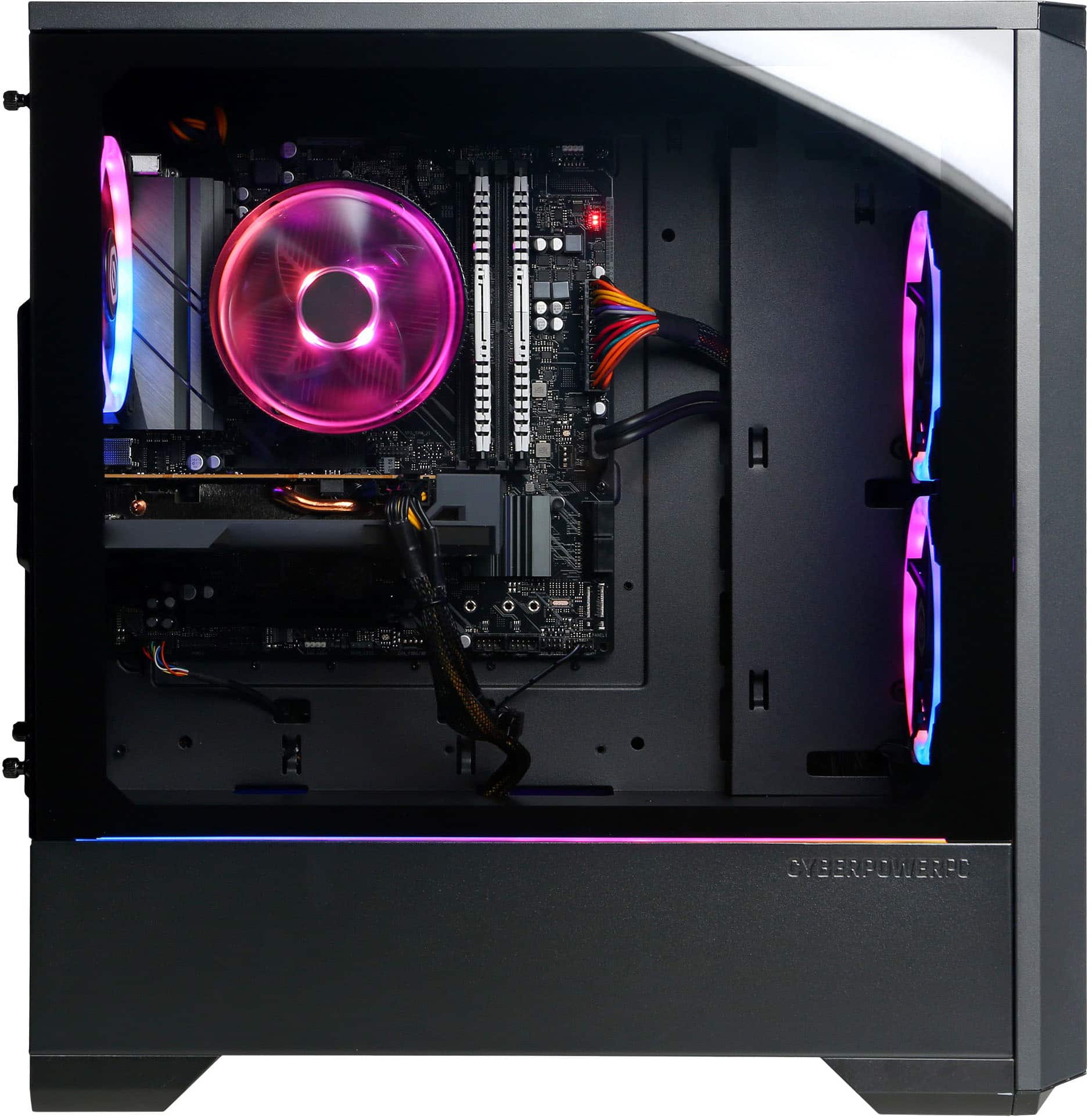 Alt View 14. CyberPowerPC - Gamer Master Gaming Desktop - AMD Ryzen 7 5700 - 16GB Memory - NVIDIA GeForce RTX 4060 Ti 8GB - 2TB SSD - Black.