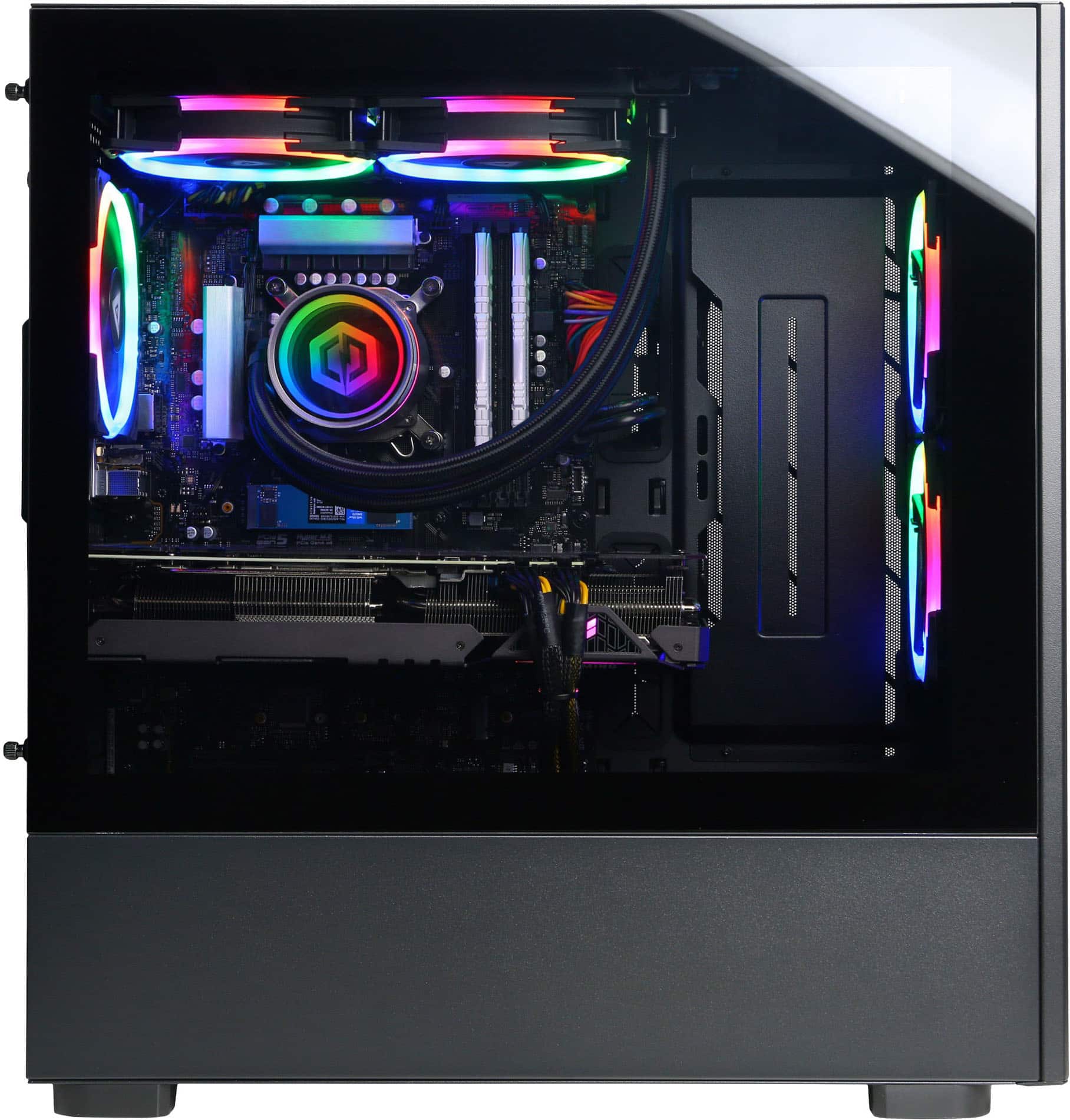 Alt View 15. CyberPowerPC - Gamer Supreme Gaming Desktop - Intel Core i7-13700KF - 32GB Memory - NVIDIA GeForce RTX 4060 Ti 8GB - 2TB SSD - Black.
