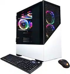 CyberPowerPC - Gamer Supreme Gaming Desktop - AMD Ryzen 9 7900X - 16GB Memory - AMD Radeon RX 7900 GRE 16GB - 2TB SSD - Black - Angle_Zoom
