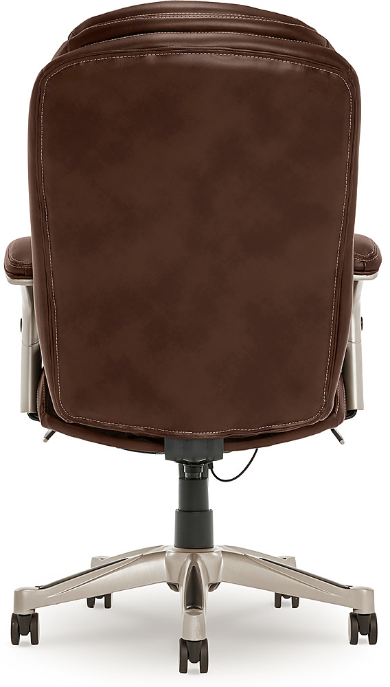 Best Buy: Serta Connor Upholstered Executive High-Back Office Chair with Lumbar  Support Bonded Leather Cognac 43672H