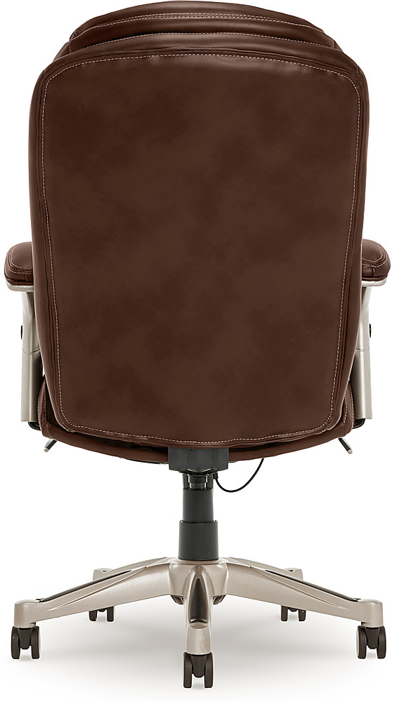 Best Buy: Serta Connor Upholstered Executive High-Back Office Chair with  Lumbar Support Bonded Leather Cognac 43672H