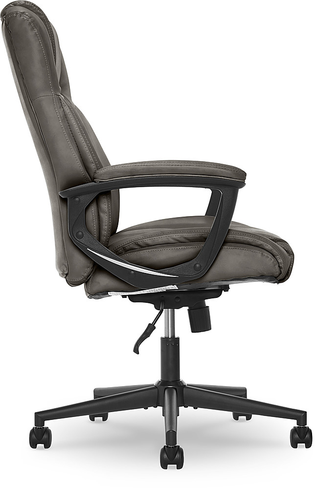 Serta Connor Upholstered Executive High-Back Office Chair with Lumbar  Support Bonded Leather Black CHR200097 - Best Buy