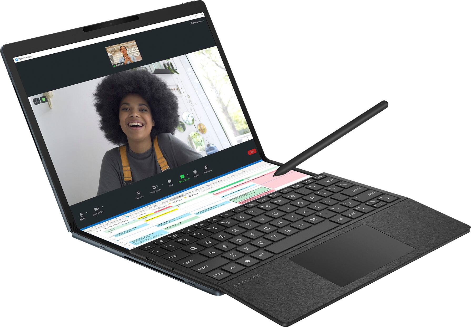 Alt View 15. HP - Spectre 3-in-1 17" 2.5K OLED Touch-Screen Foldable Laptop - Intel Evo Platform - Core i7 - 16GB Memory - 1TB SSD - Slate Blue.