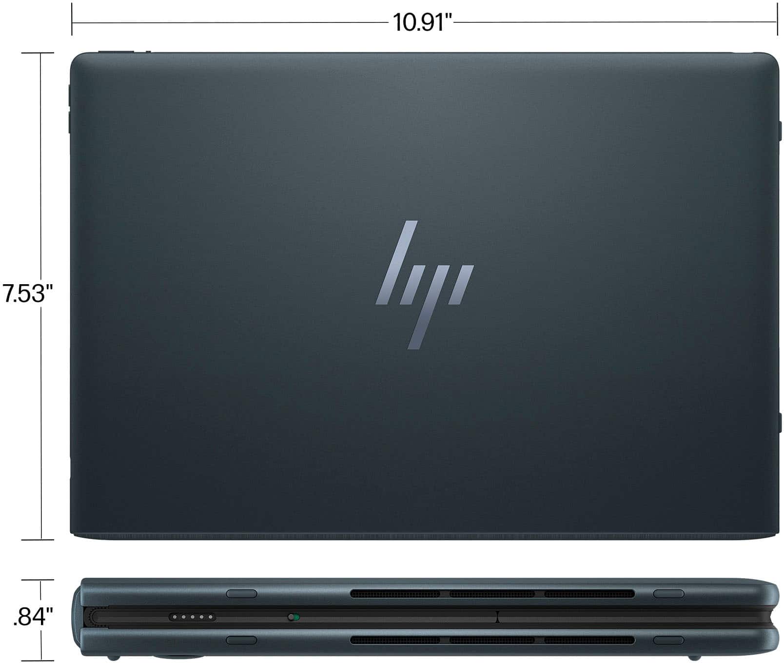 Alt View 21. HP - Spectre 3-in-1 17" 2.5K OLED Touch-Screen Foldable Laptop - Intel Evo Platform - Core i7 - 16GB Memory - 1TB SSD - Slate Blue.