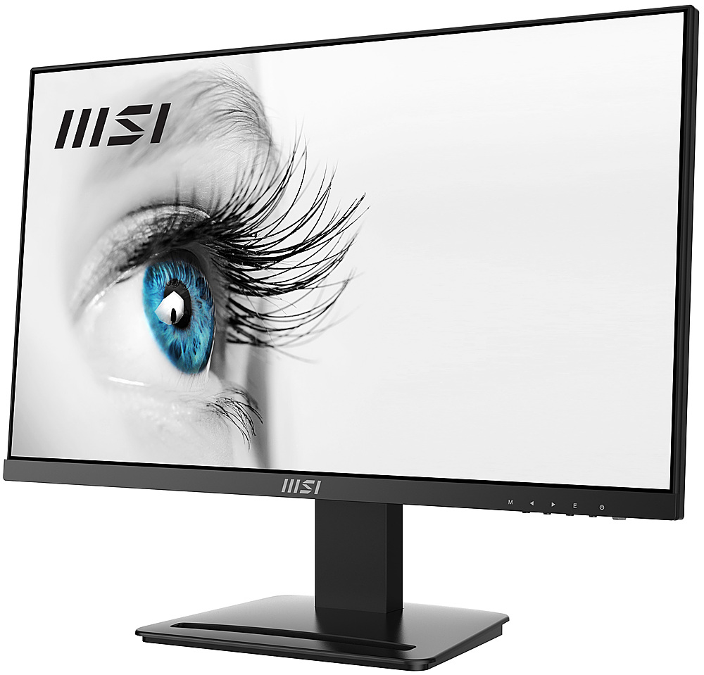 Left View: MSI - PRO MP243X 24" IPS LCD FHD 100Hz 1ms FreeSync  Monitor(DisplayPort, HDMI) - Black