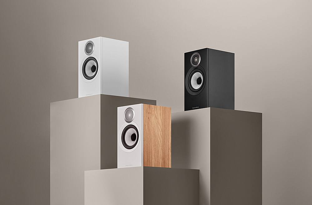 Alt View 14. Bowers & Wilkins - 600 S3 Series Bookshelf Speaker with 1" Tweeter and 5" Midbass (Pair) - White.