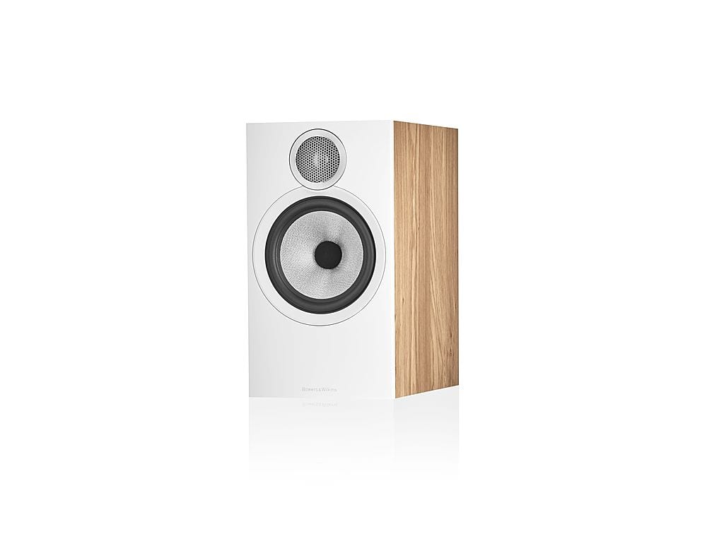 Bowers & Wilkins - 606 S3 Series Bookshelf Speaker with 1" Tweeter and 6.5" Midbass (Pair) - Oak - Front_Zoom