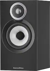Front. Bowers & Wilkins - 600 S3 Series Bookshelf Speaker with 1" Tweeter and 5" Midbass (Pair) - Black.