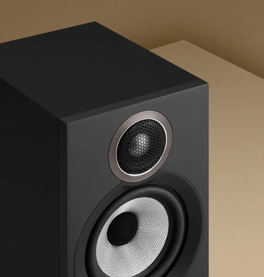 Alt View 15. Bowers & Wilkins - 600 S3 Series Bookshelf Speaker with 1" Tweeter and 5" Midbass (Pair) - Black.