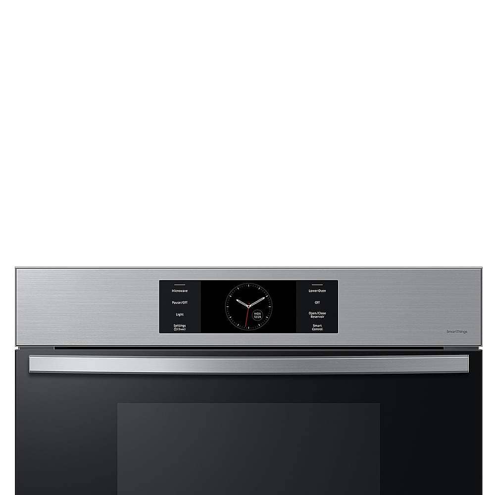 Alt View 17. Samsung - BESPOKE 30" Built-In Electric Convection Combination Wall Oven with Microwave and Flex Duo - Stainless Steel.