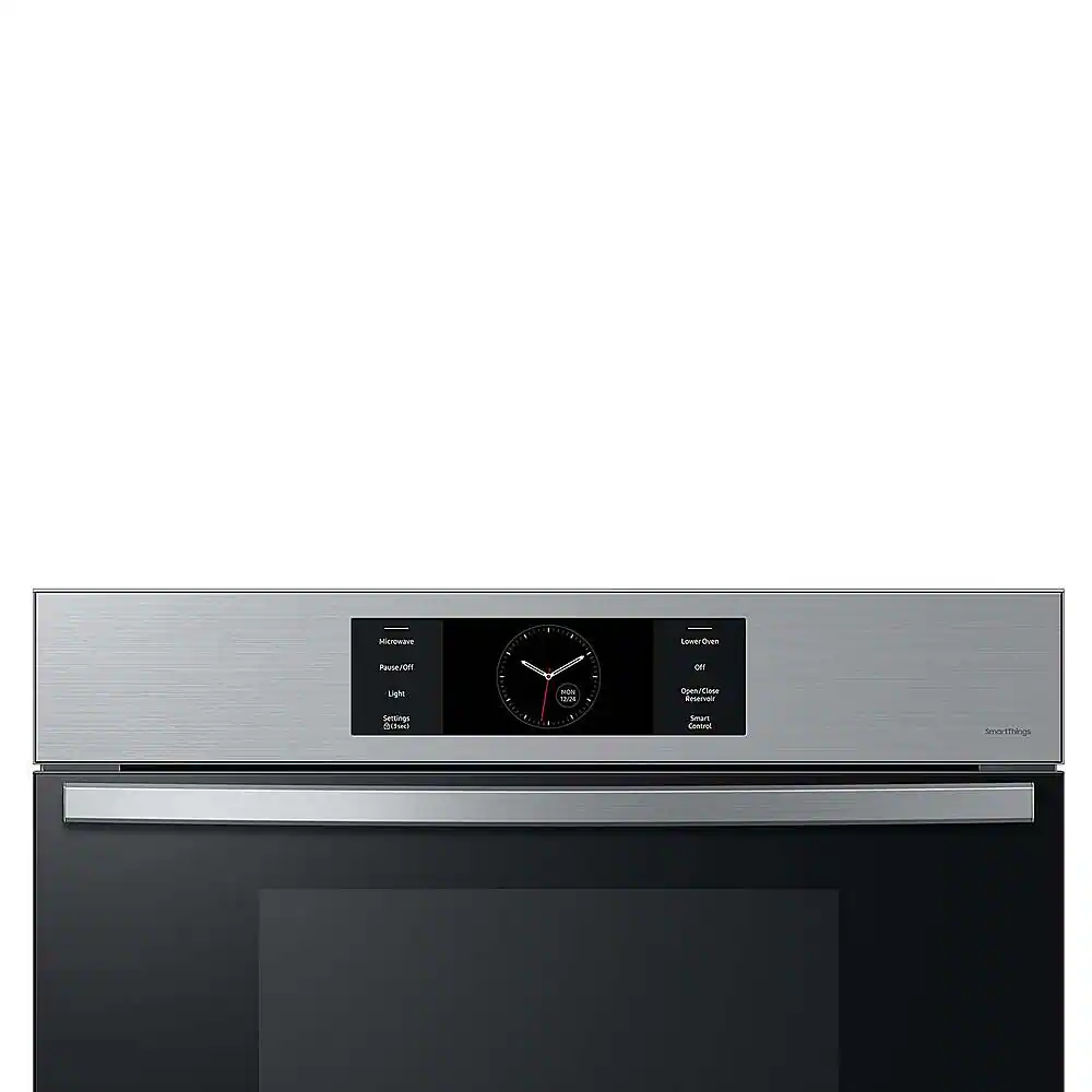 Alt View 17. Samsung - BESPOKE 30" Built-In Electric Convection Combination Wall Oven with Microwave and Flex Duo - Stainless Steel.