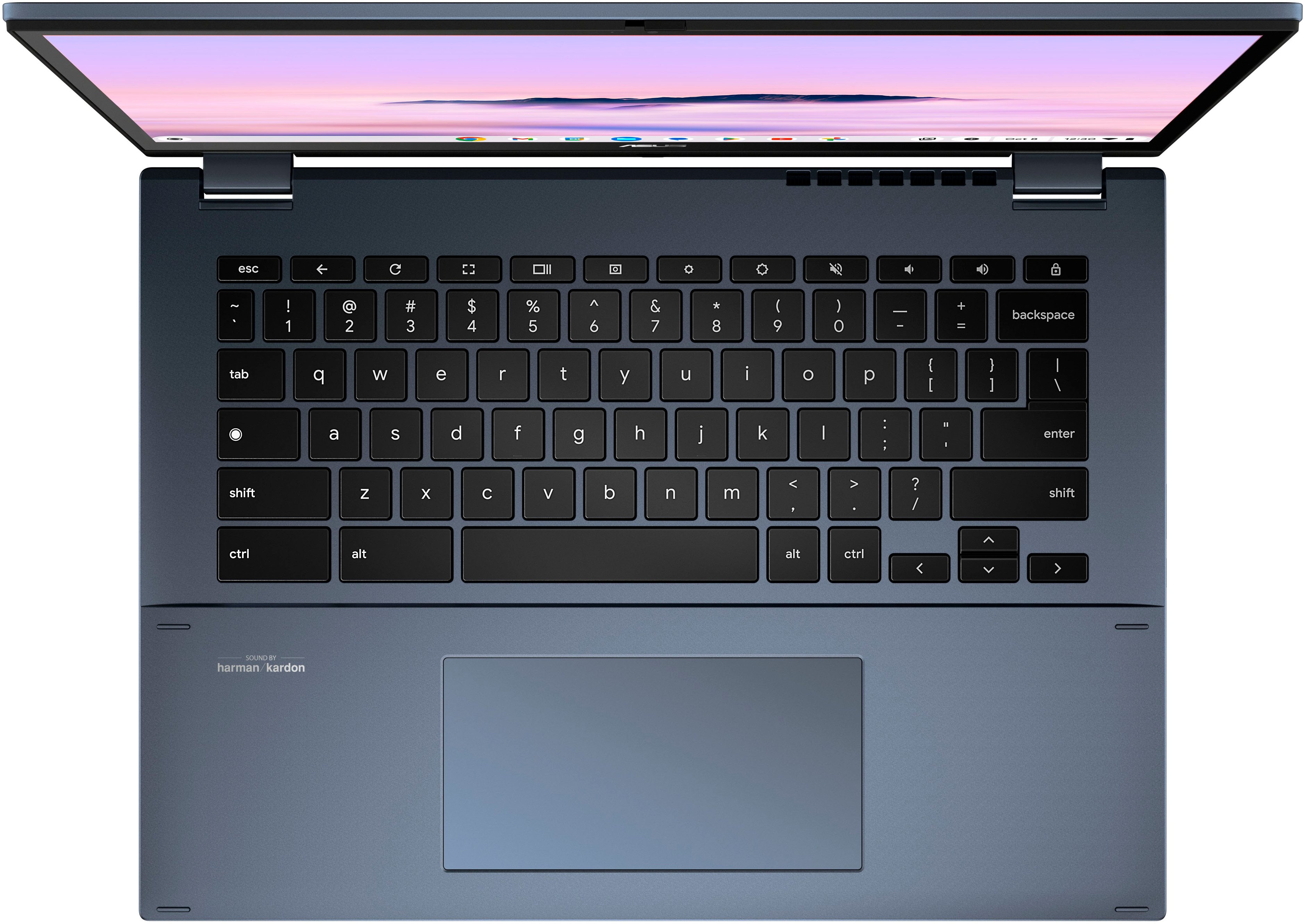 Asus 14 2-in-1 Chromebook Plus Laptop - AMD Ryzen 3 7320C - 8GB Memory - 128GB SSD - Ponder Blue