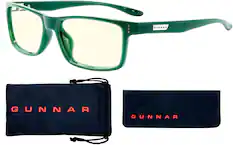 Front. GUNNAR - GUNNAR - Vertex Computer Glasses with Blue Light Reduction , Clear Lenses - Moss.