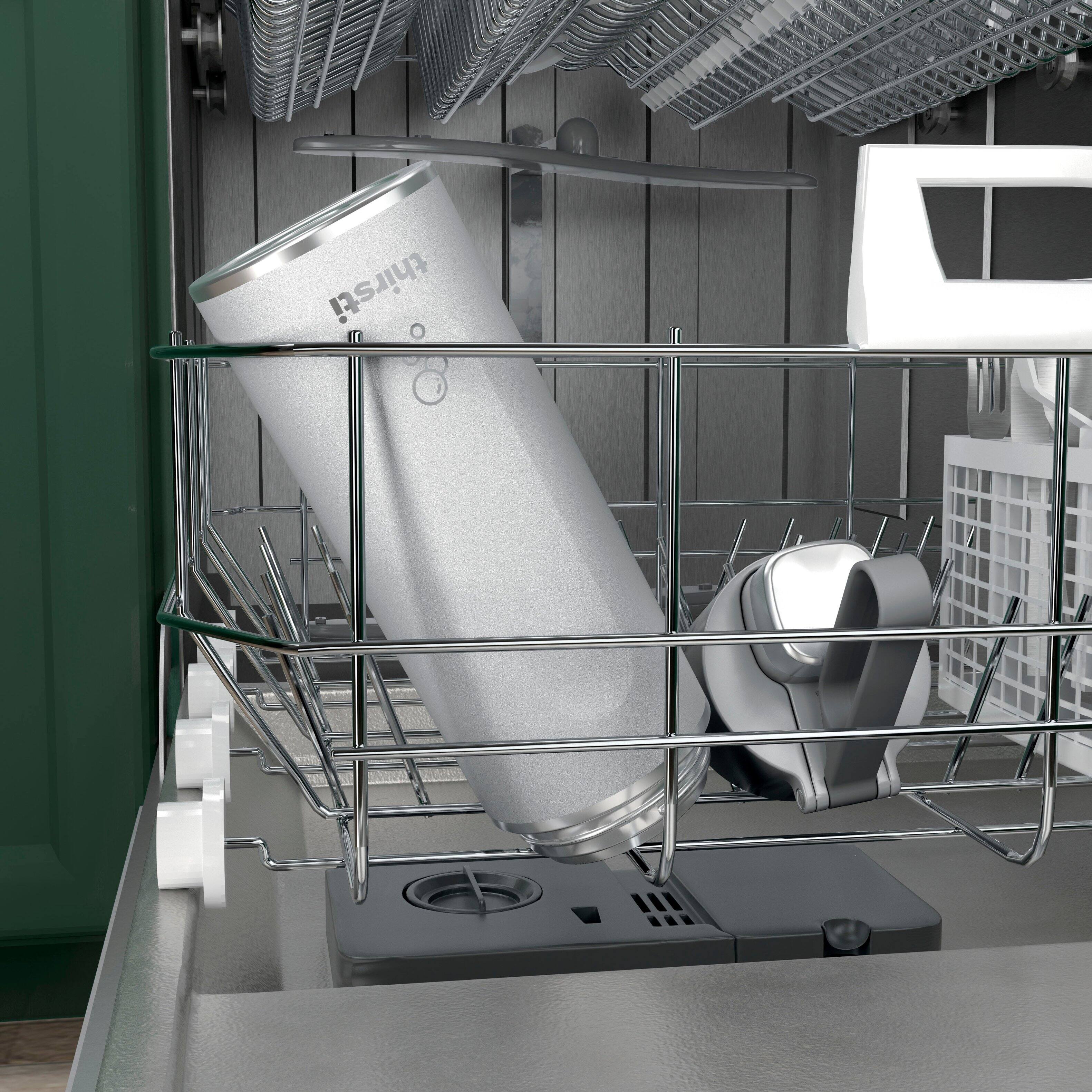 Alt View 15. Ninja - Thirsti 18oz. Travel Bottle - Cloud White.