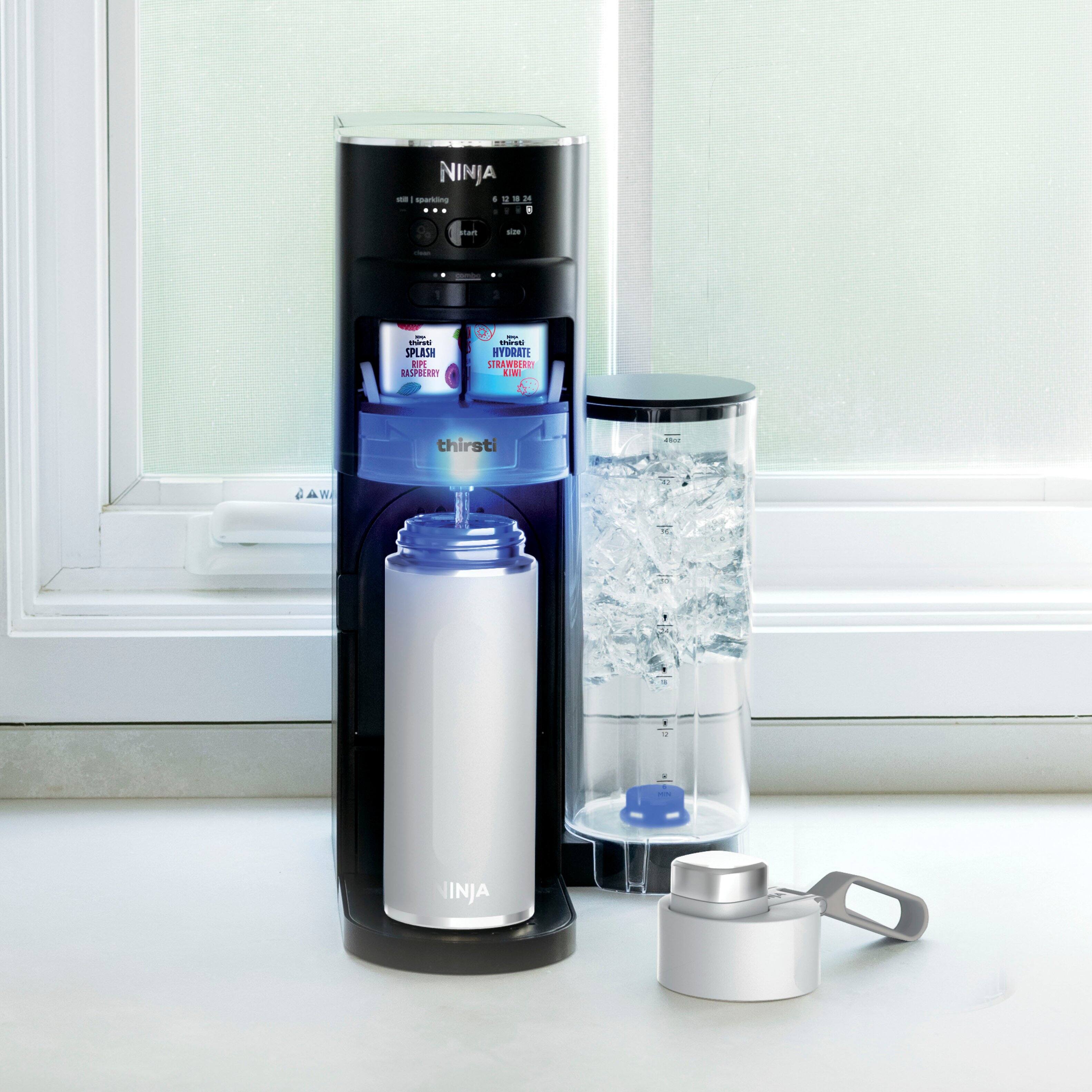 Alt View 20. Ninja - Thirsti 18oz. Travel Bottle - Cloud White.