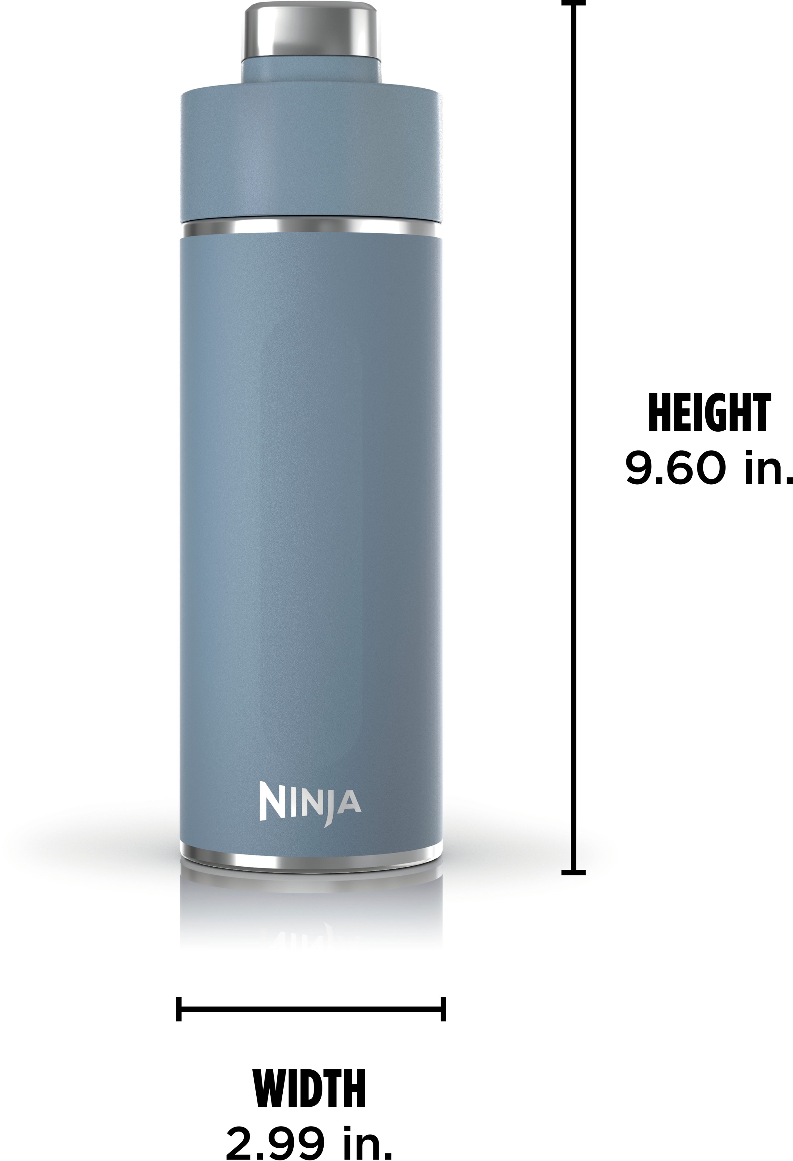Alt View 16. Ninja - Thirsti 18oz. Travel Bottle - Storm Blue.