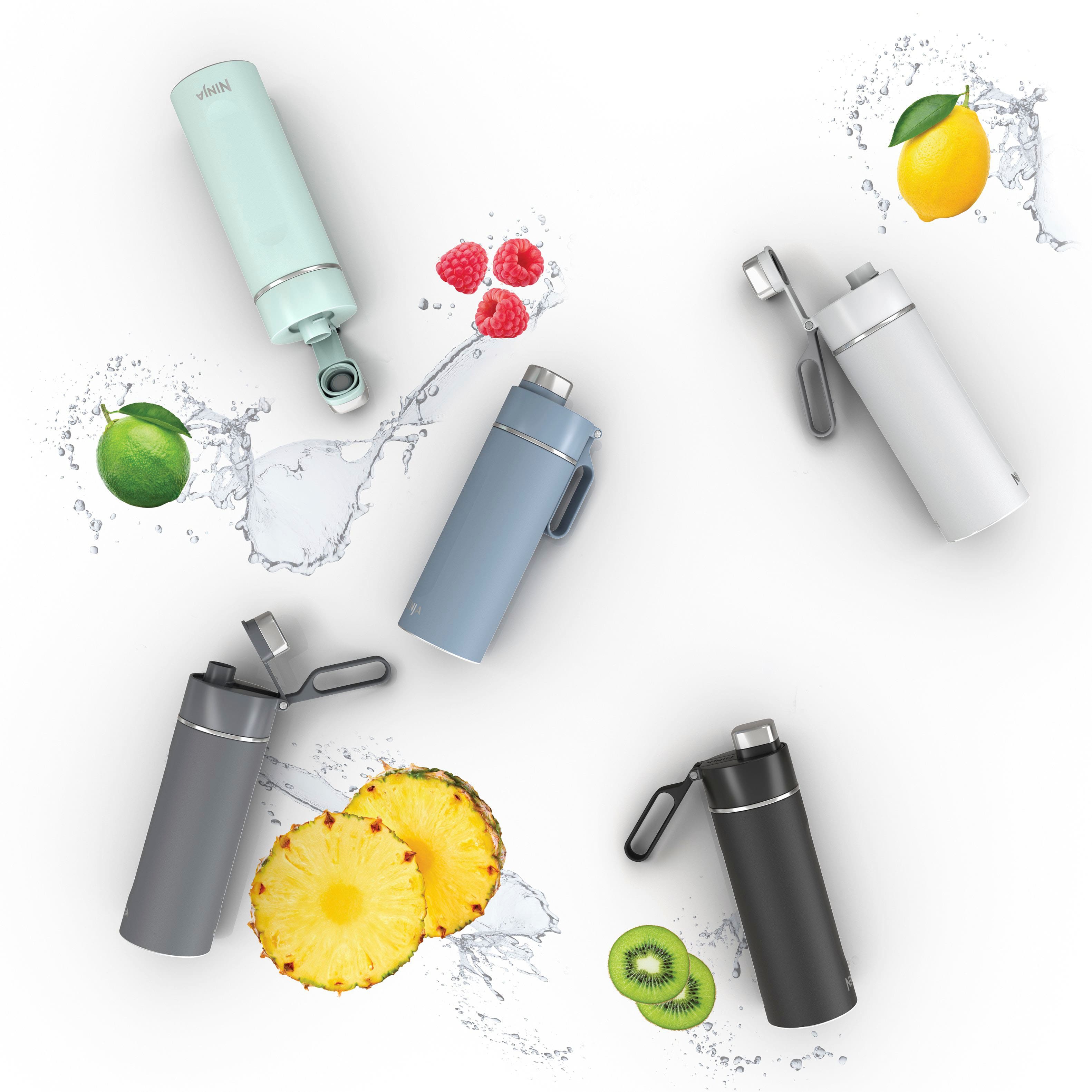 Alt View 40. Ninja - Thirsti 24oz. Travel Bottle - Cloud White.